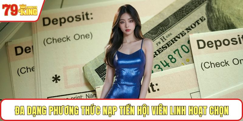 Đa dạng phương thức nạp tiền hội viên linh hoạt chọn